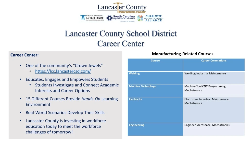 lancaster county school district career center