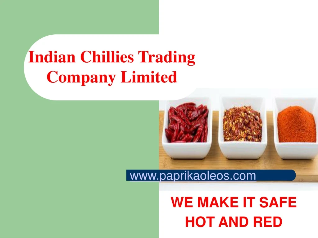 indian chillies trading company limited