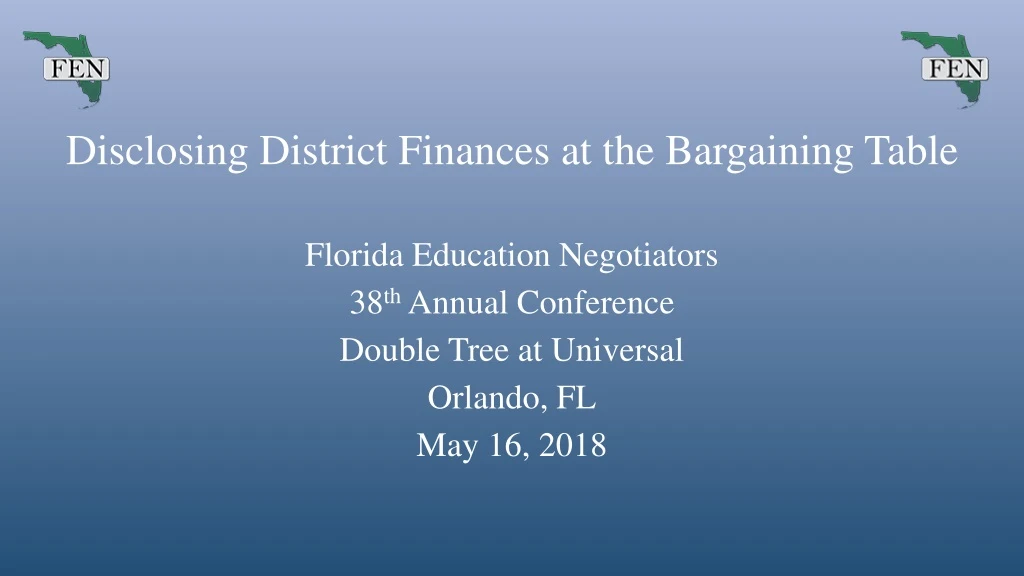 disclosing district finances at the bargaining