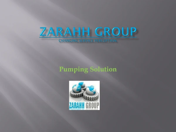 ZARAHH GROUP Changing service perception.