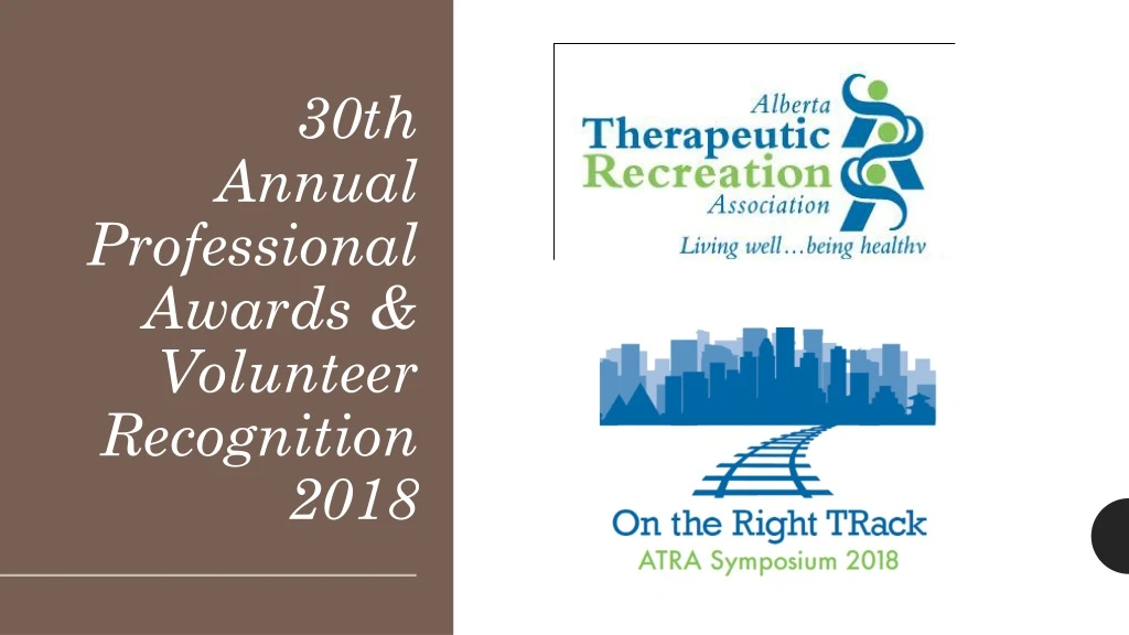 30th annual professional awards volunteer recognition 2018