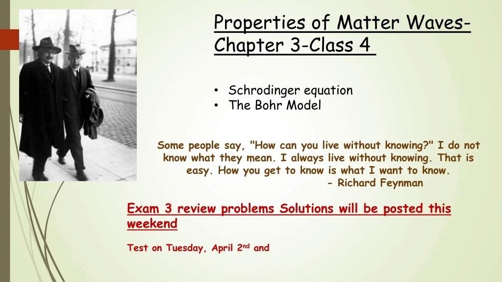 properties of matter waves chapter 3 class 4