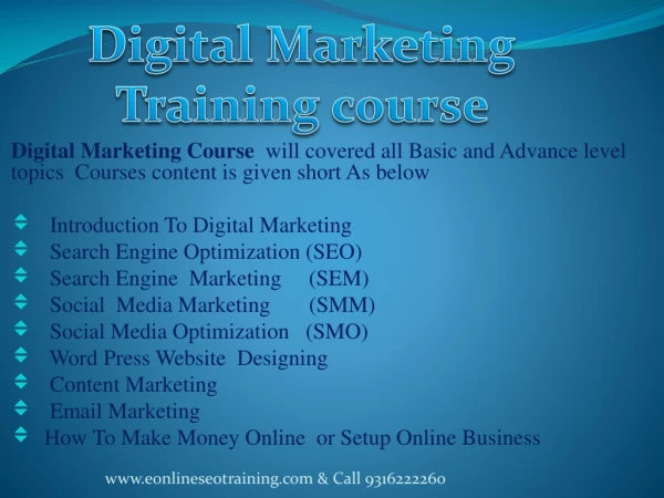 Digital Marketing Training course