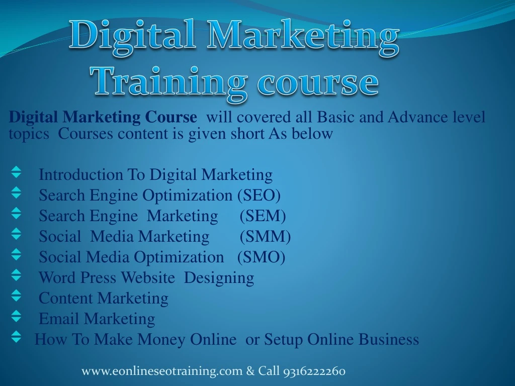 digital marketing training course