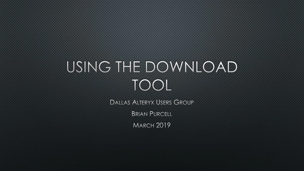 using the download tool