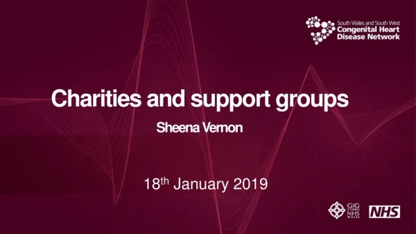 Charities and support groups Sheena Vernon