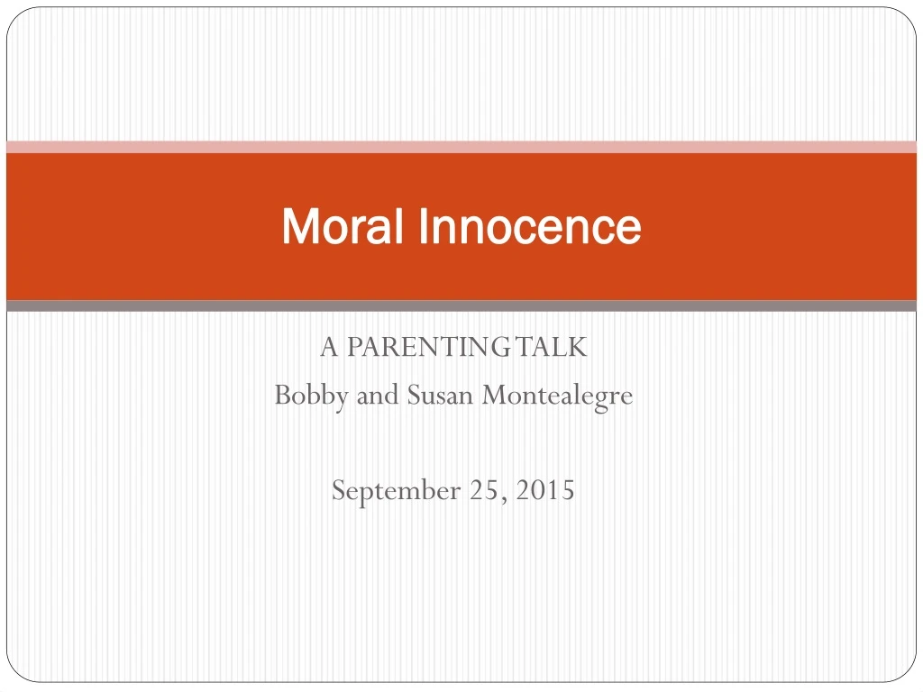 moral innocence