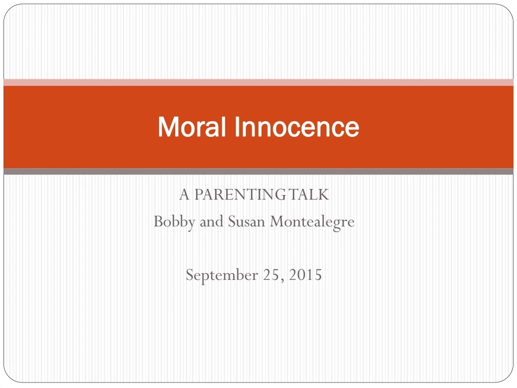 Ppt Moral Innocence Powerpoint Presentation Free Download Id 8921517