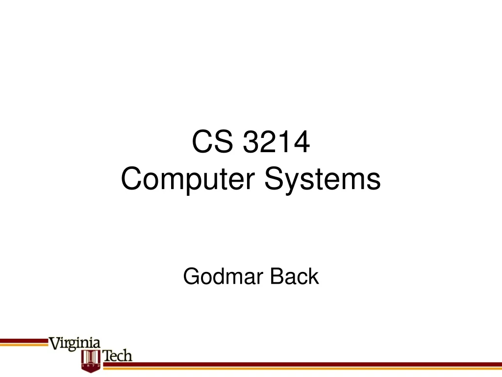 cs 3214 computer systems