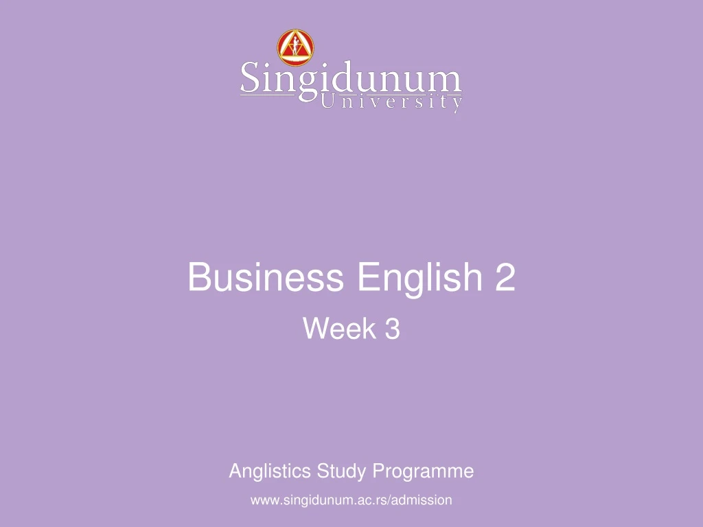 business english 2