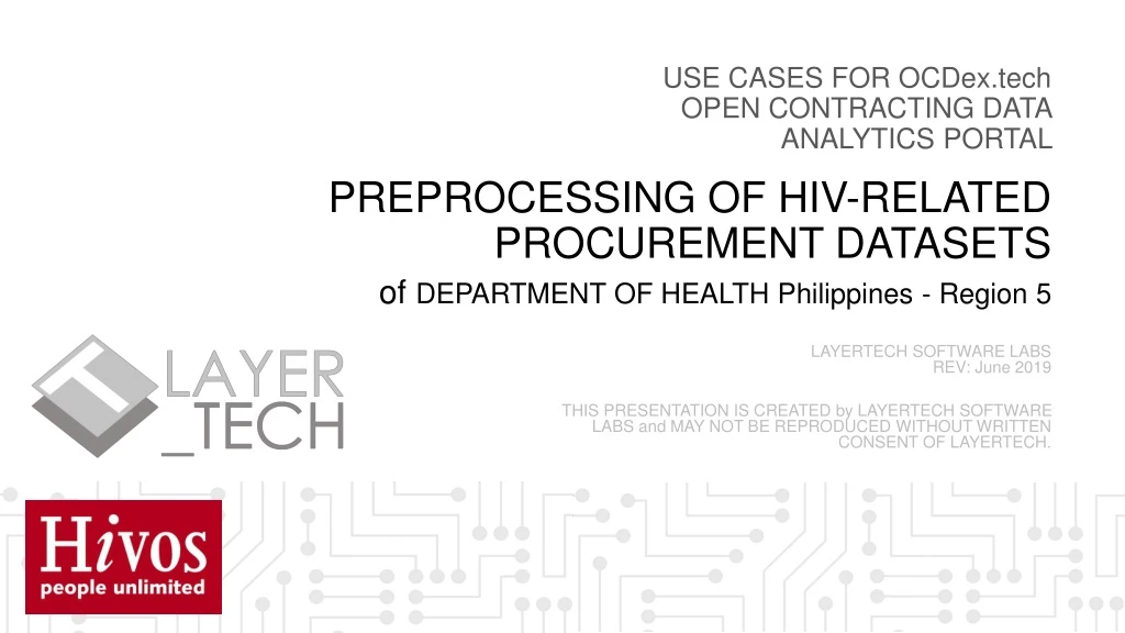 use cases for ocdex tech open contracting data