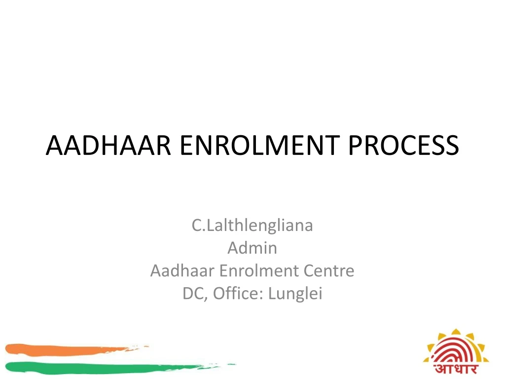 aadhaar enrolment process