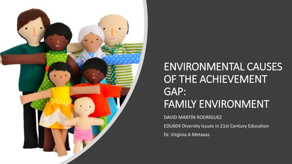 environmental causes of the achievement gap family environment