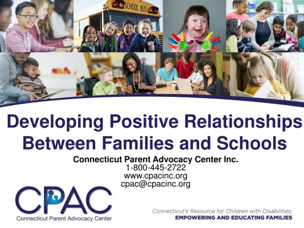 Developing Positive Relationships Between Families and Schools