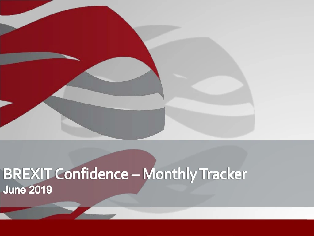 brexit confidence monthly tracker june 2019