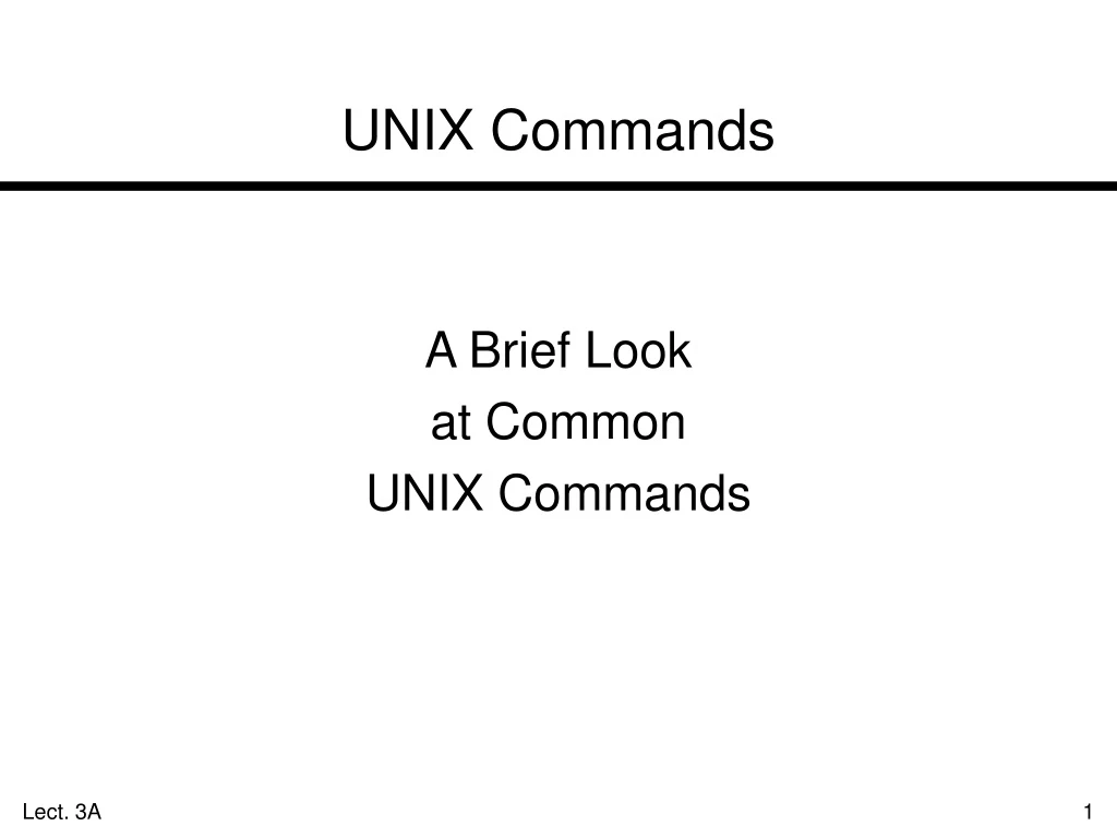 unix commands
