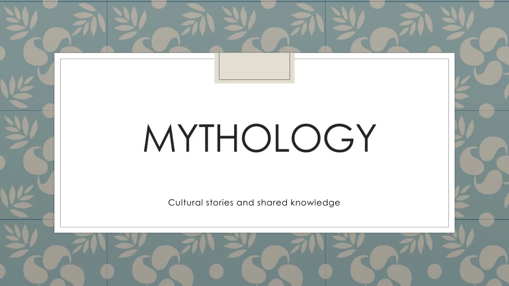 mythology