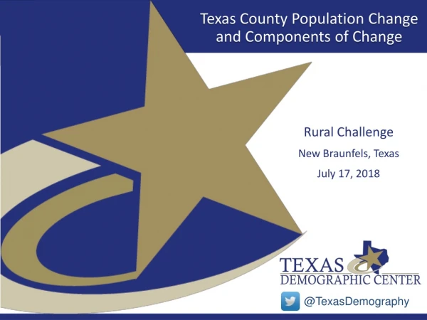Texas County Population Change and Components of Change