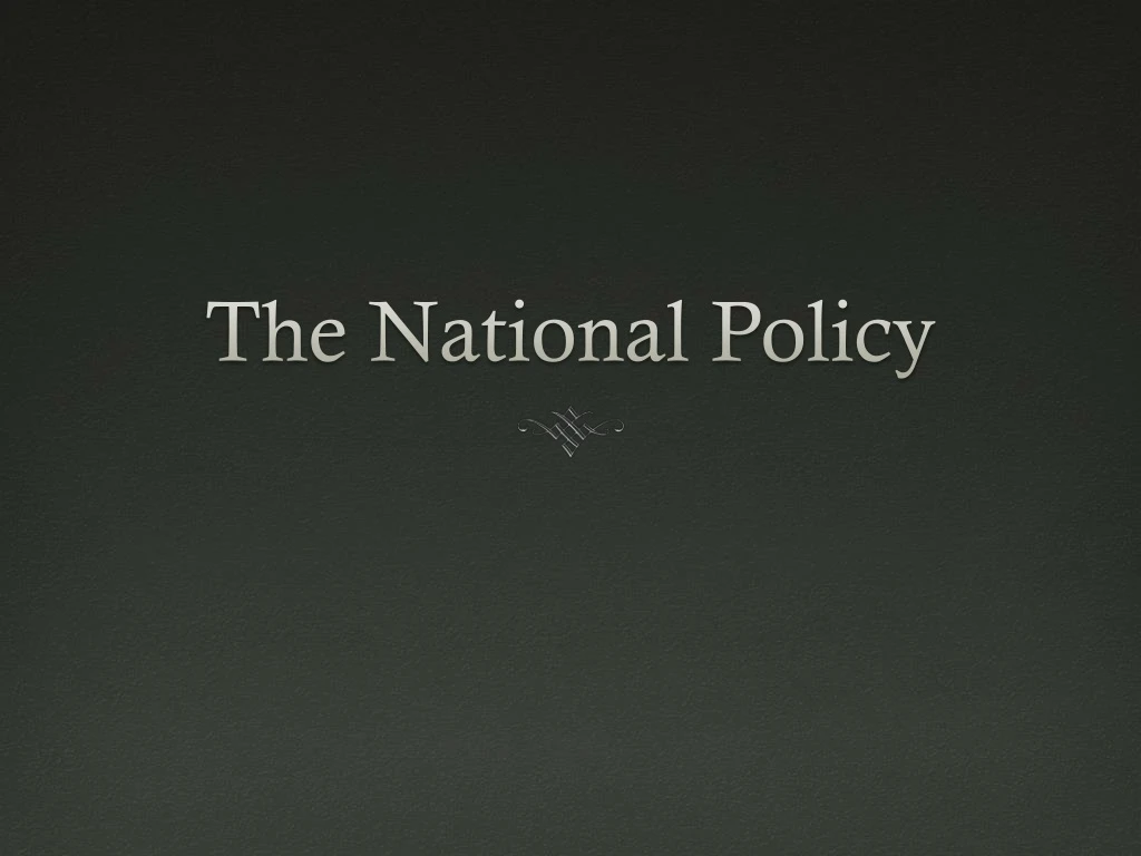 the national policy