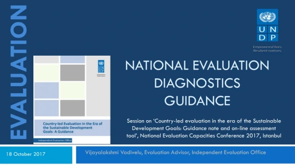 National Evaluation diagnostics Guidance