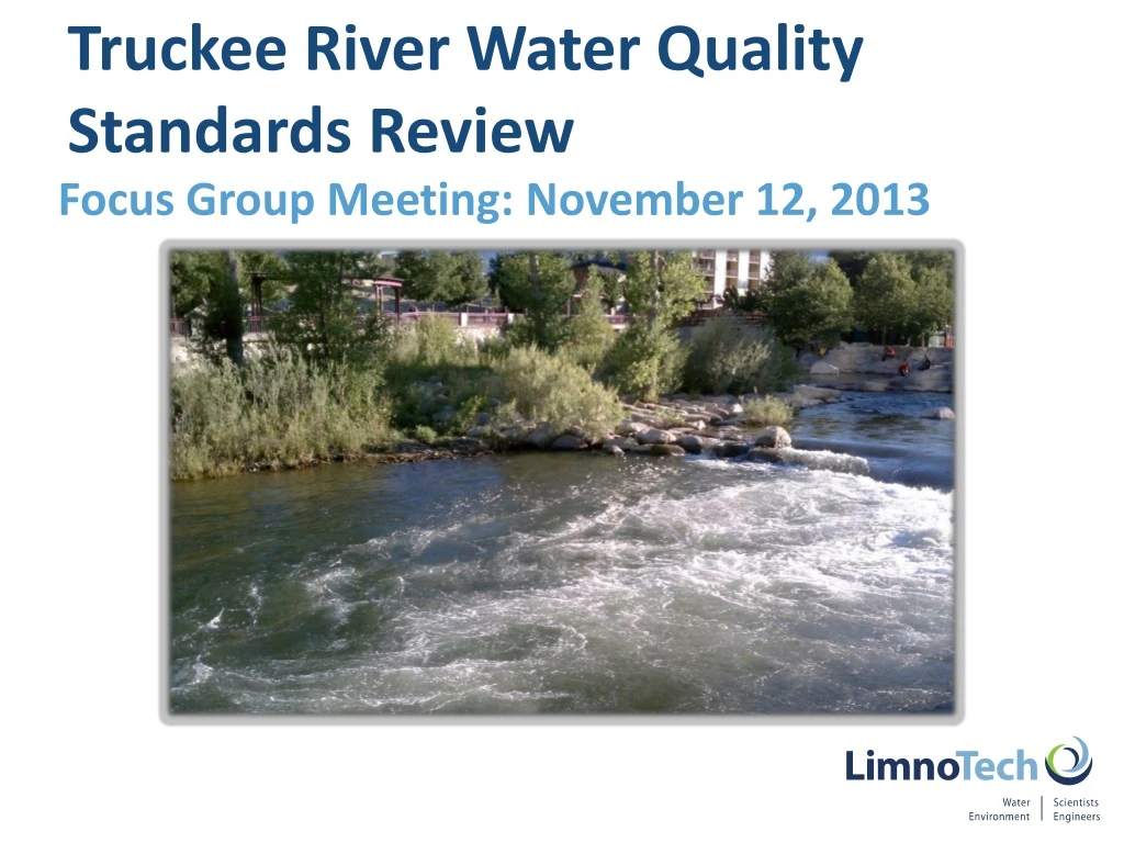 truckee river water quality standards review