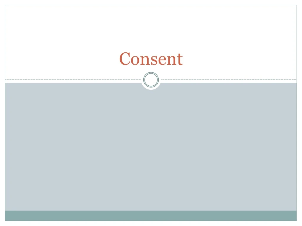 consent