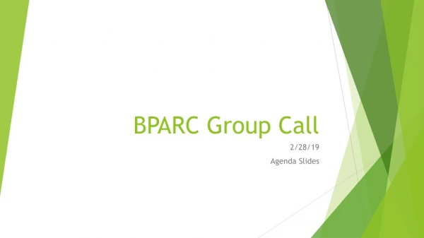 BPARC Group Call