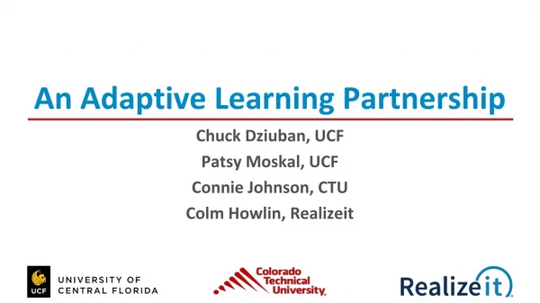 An Adaptive Learning Partnership