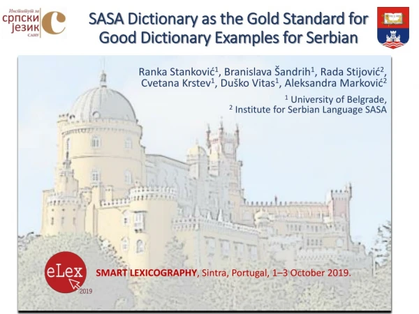 SASA Dictionary as the Gold Standard for Good Dictionary Examples for Serbian