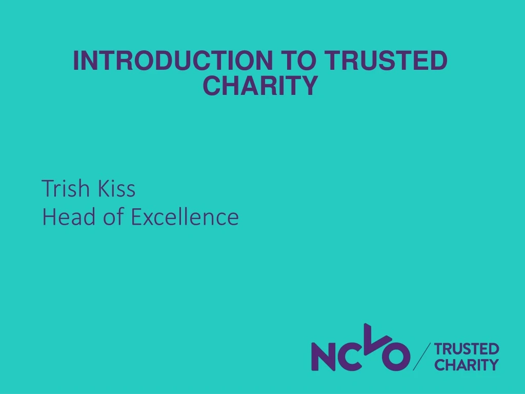 introduction to trusted charity