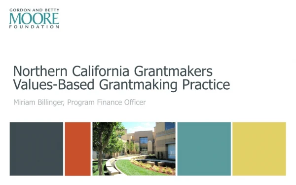 Northern California Grantmakers Values-Based Grantmaking Practice