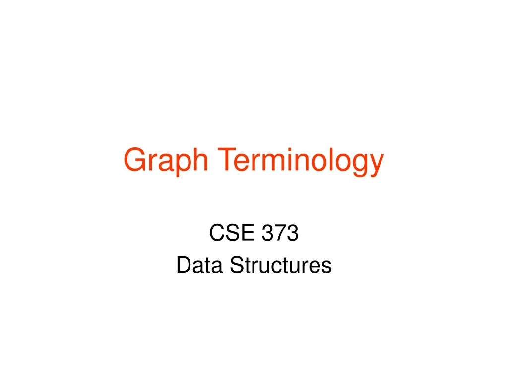 graph terminology