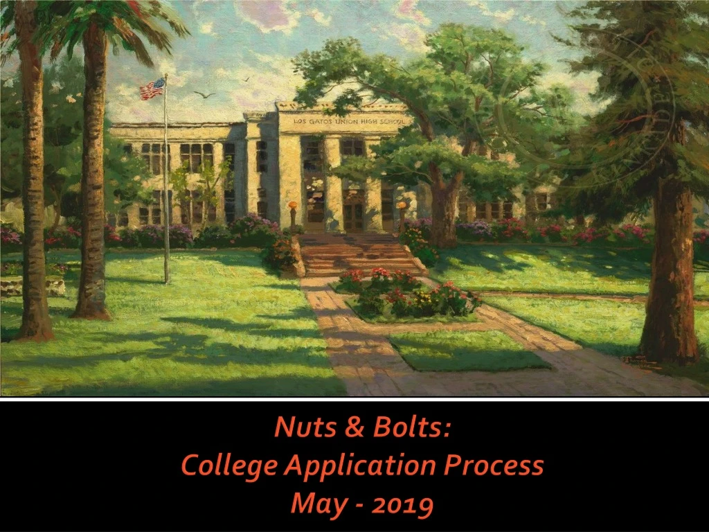 nuts bolts college application process may 2019