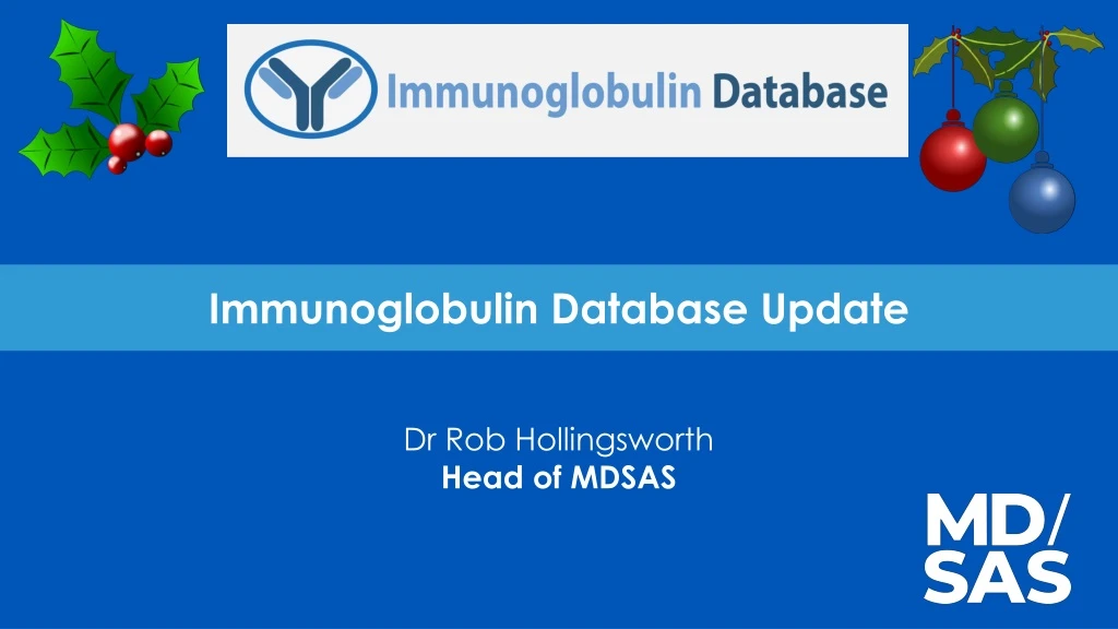 immunoglobulin database update