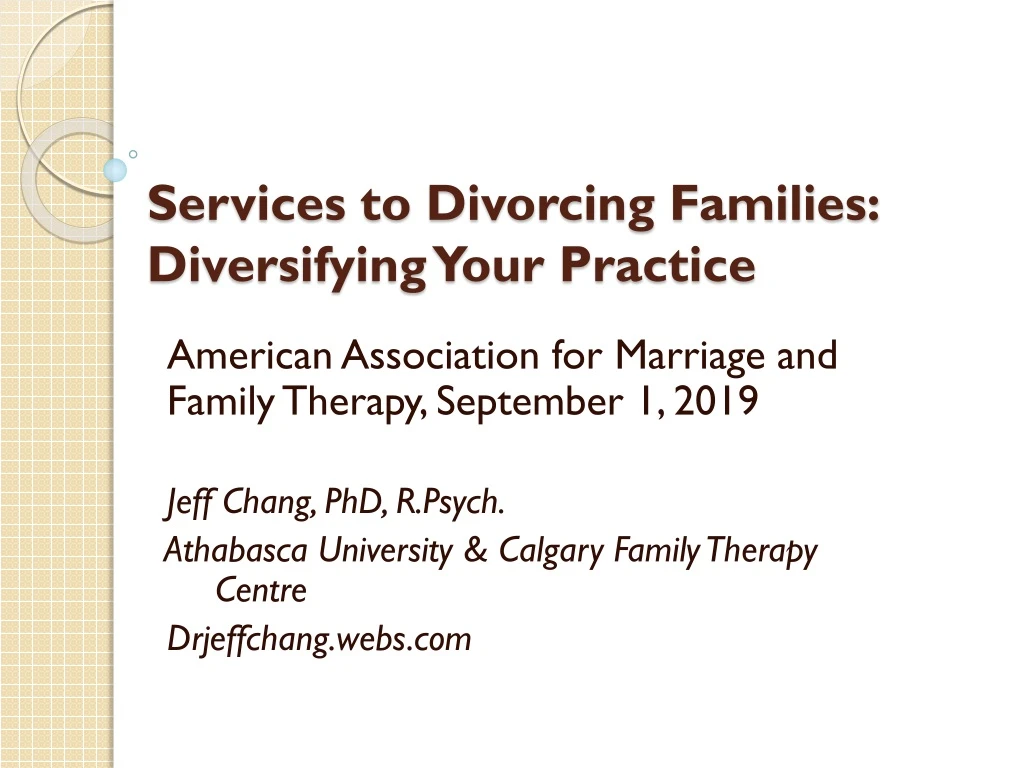 services to divorcing families diversifying your practice