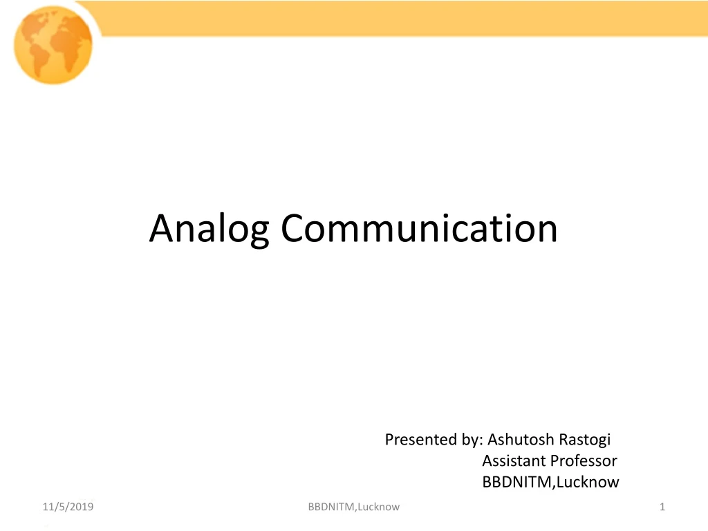 analog communication