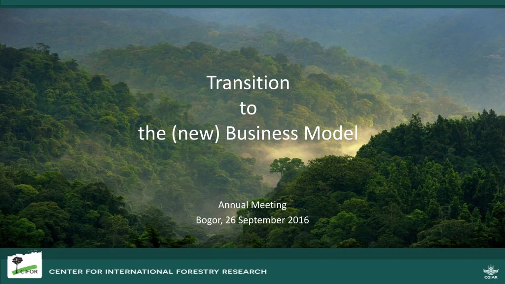 transition to the new business model