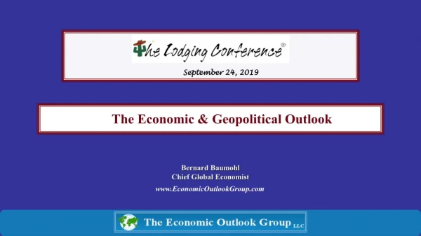 Bernard Baumohl Chief Global Economist