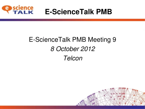 E- ScienceTalk PMB