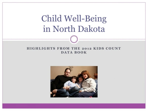 Child Well-Being in North Dakota