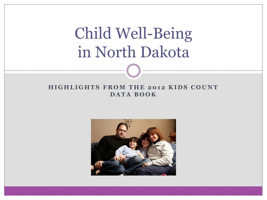 child well being in north dakota