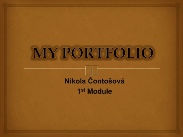 MY PORTFOLIO