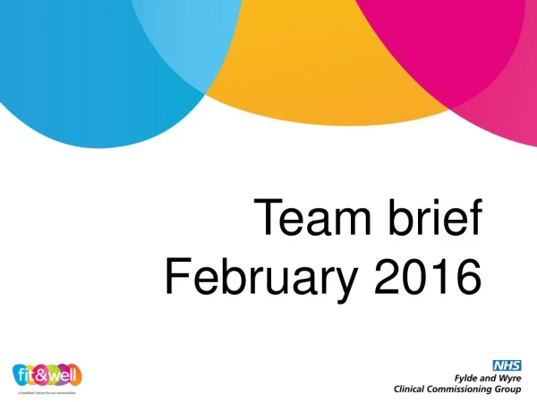 Team brief February 2016