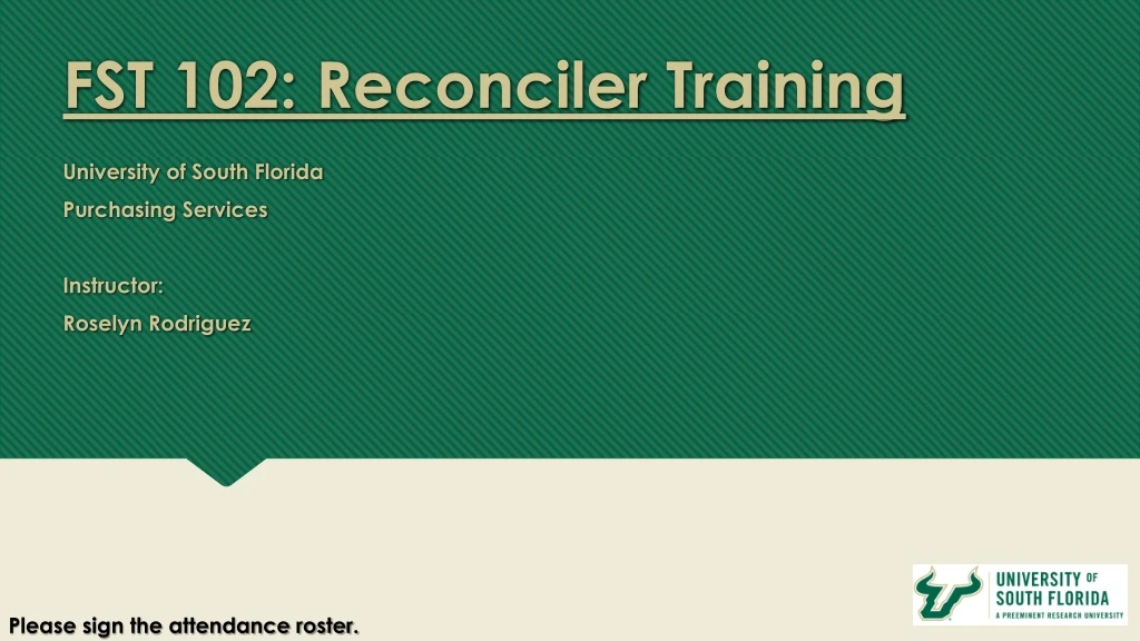 fst 102 reconciler training