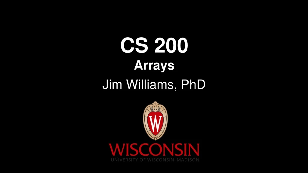 cs 200 arrays