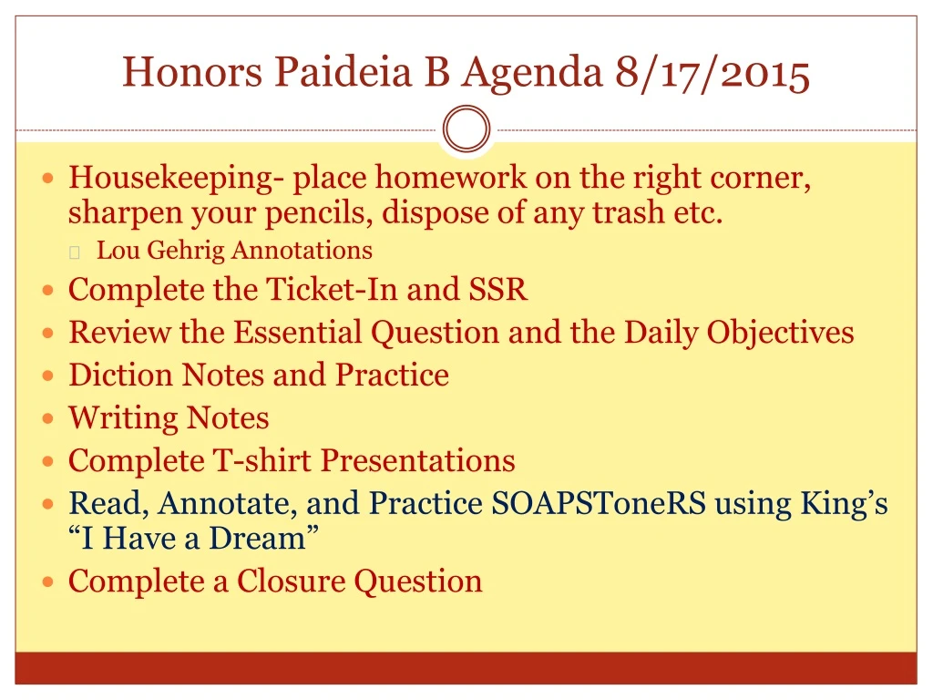 honors paideia b agenda 8 17 2015