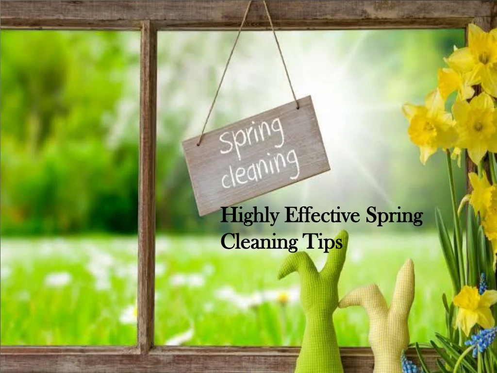highly effective spring cleaning tips