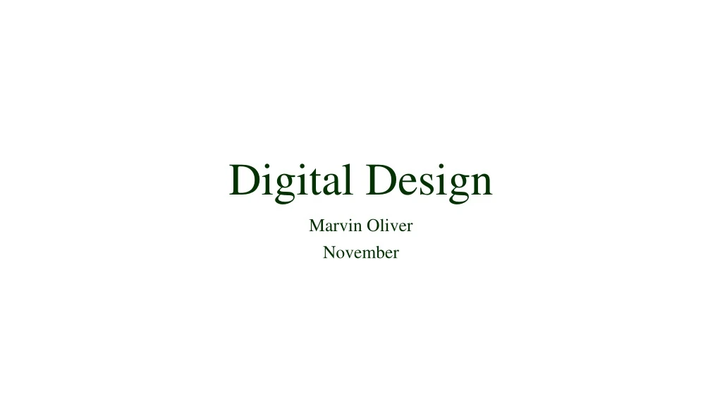 digital design