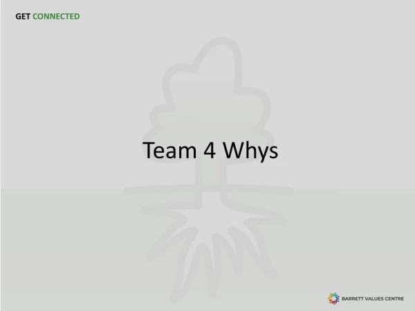 Team 4 Whys