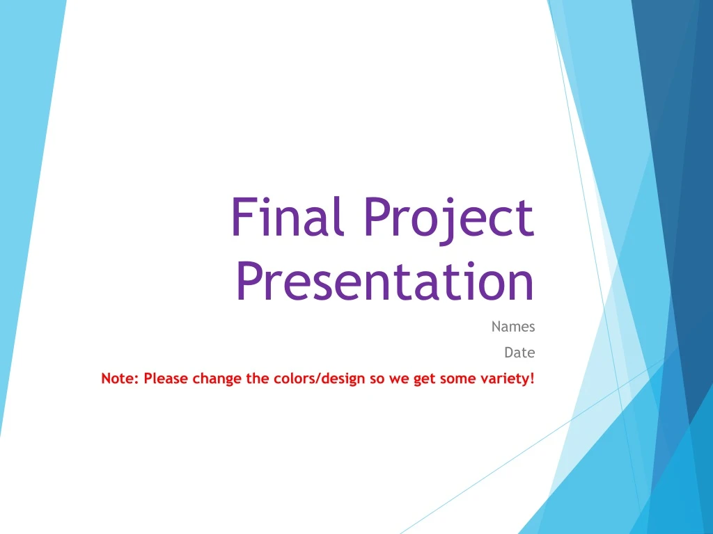 final project presentation